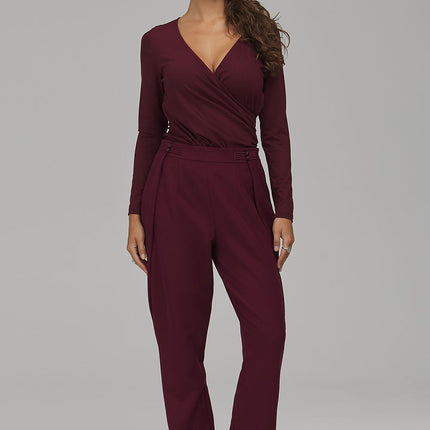 Nife Women's Professional Trousers with Stretch Fabric and Tailored Fi