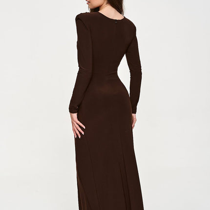 Makadamia Elegant Long Dress with Pockets & Adjustable Straps