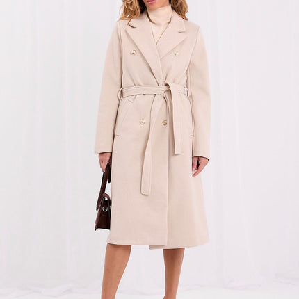 Factory Price Professional Women's Long Coat with Pockets & Warm Linin