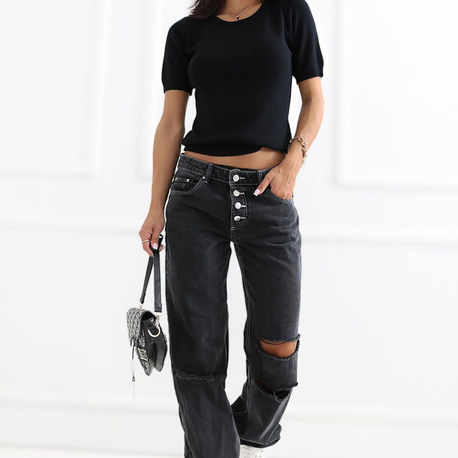 Factory Price Short Sleeve Sweater - Lightweight & Breathable Design