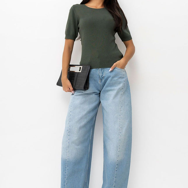Factory Price Professional Short Sleeve Sweater - Soft Fabric, Versati
