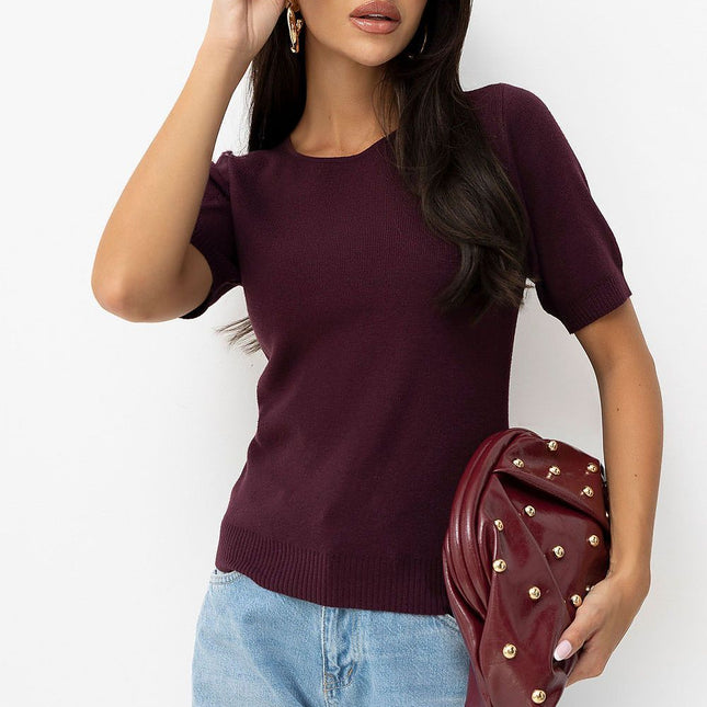 Factory Price Professional Short Sleeve Sweater - Lightweight & Stylis