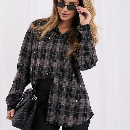 Italy Moda Professional Long Sleeve Shirt - Classic Fit, Breathable Fa