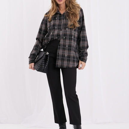 Italy Moda Professional Long Sleeve Shirt - Classic Fit, Breathable Fa