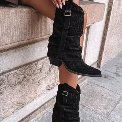 Step in Style Professional Heel Boots with Cushioned Insole and Durabl