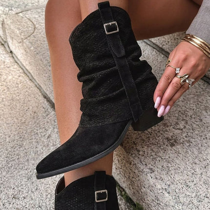 Step in Style Professional Heel Boots with Cushioned Insole and Durabl