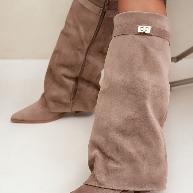 Step in Style Professional Heel Boots with Comfort Cushioning & Durabl