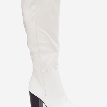 Step in Style Professional Heel Boots with Cushioned Insole & Sleek De