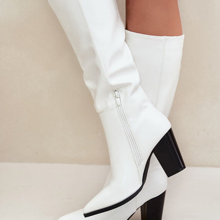 Step in Style Professional Heel Boots with Cushioned Insole & Sleek De