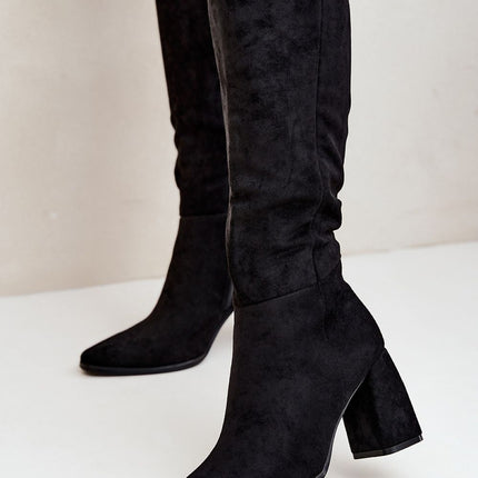 Step in Style Professional Heel Boots with Cushioned Insole and Durabl