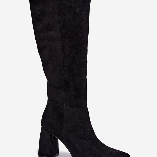 Step in Style Professional Heel Boots with Cushioned Insole and Durabl