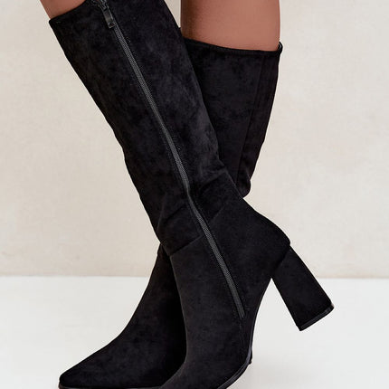 Step in Style Professional Heel Boots with Cushioned Insole and Durabl