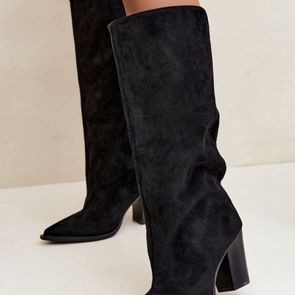 Step in Style Professional Heel Boots with Cushioned Insole & Durable