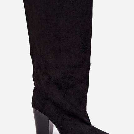 Step in Style Professional Heel Boots with Cushioned Insole & Durable