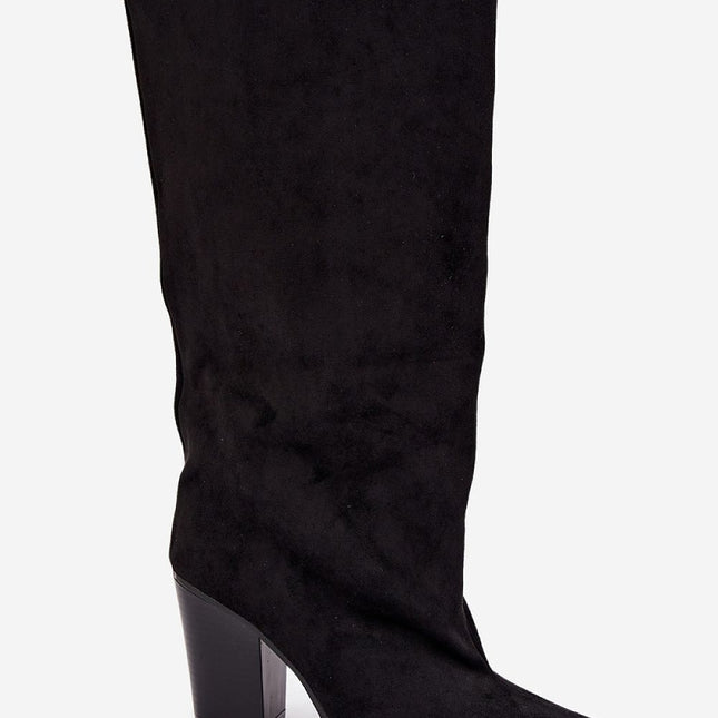 Step in Style Professional Heel Boots with Cushioned Insole & Durable