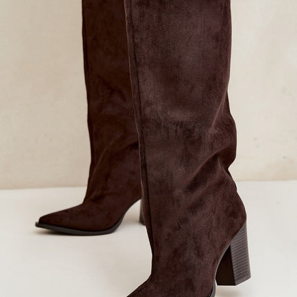 Step in Style Professional Heel Boots with Cushioned Insole & Durable