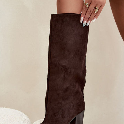 Step in Style Professional Heel Boots with Cushioned Insole & Durable