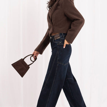Italy Moda Professional Fit Jeans with Stretch Fabric and Classic Desi