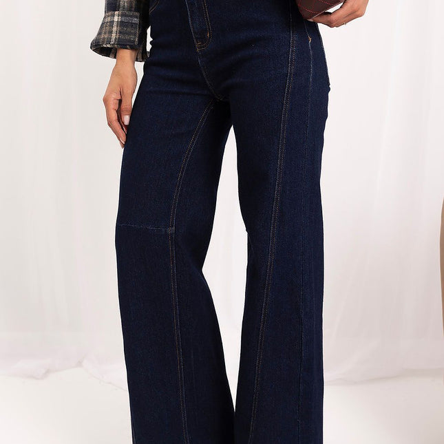 Italy Moda Professional Fit Jeans with Stretch Fabric and Classic Desi