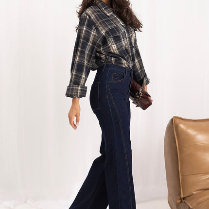 Italy Moda Professional Fit Jeans with Stretch Fabric and Classic Desi