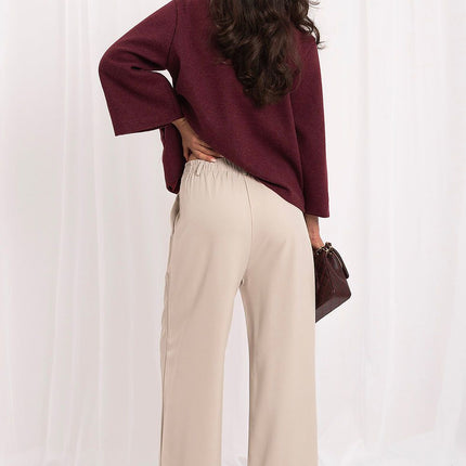 Italy Moda Women's Professional Trousers with Stretch Fabric and Pocke