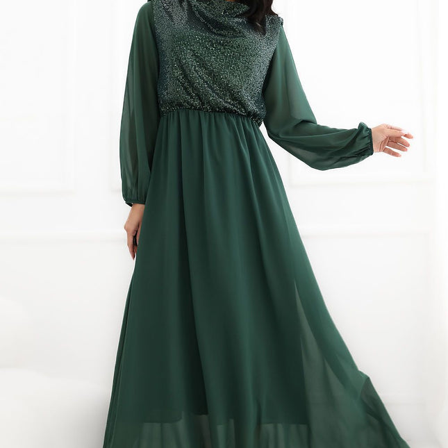 Rue Paris Elegant Long Dress with Adjustable Straps and Flattering Fit