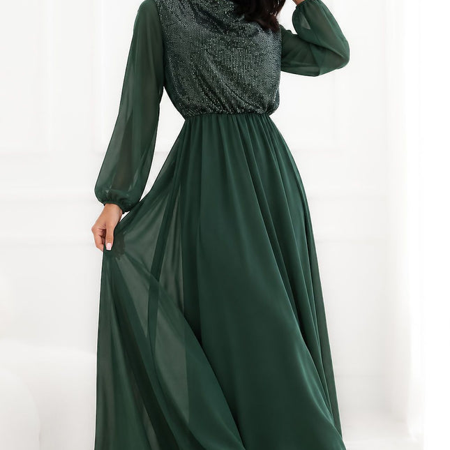 Rue Paris Elegant Long Dress with Adjustable Straps and Flattering Fit