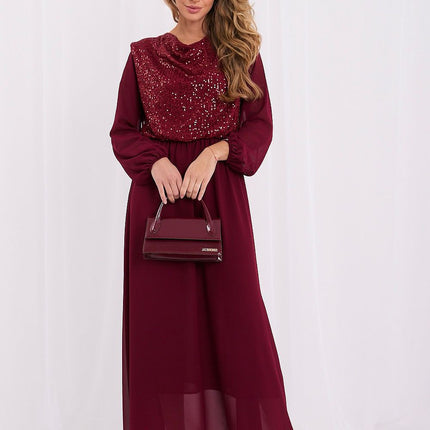 Rue Paris Elegant Long Dress with Sleeveless Design and Flowy Fabric