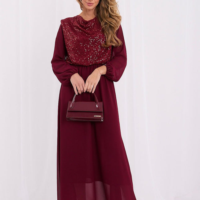 Rue Paris Elegant Long Dress with Pockets and Adjustable Straps