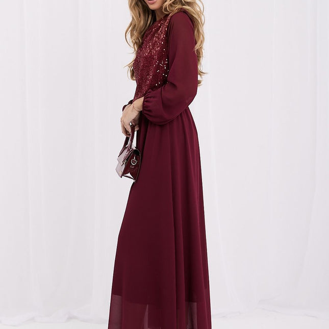 Rue Paris Elegant Long Dress with Pockets and Adjustable Straps