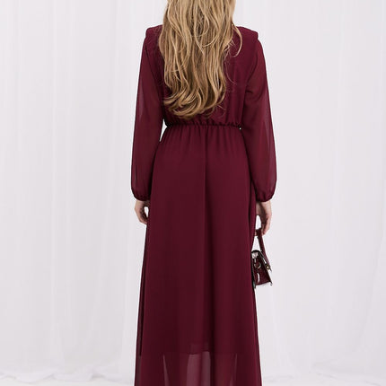 Rue Paris Elegant Long Dress with Sleeveless Design and Flowy Fabric