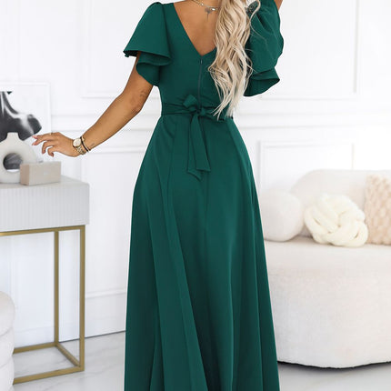 Numoco Elegant Long Dress with Sleeveless Design and Flowy Fabric