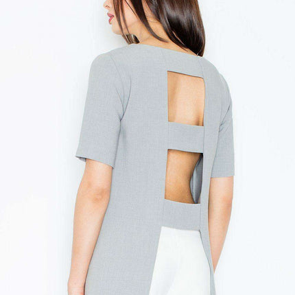 Chic Cut-Out Knit Blouse by Figl