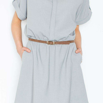 Chic Kimono Sleeve Button-Up Day Dress: Effortless Elegance for Any Occasion