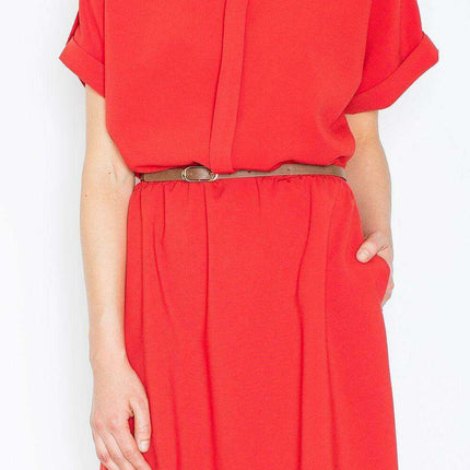 Elegant Kimono Sleeve Dress with Discreet Fastenings - Stylish, Practical, and Adaptable