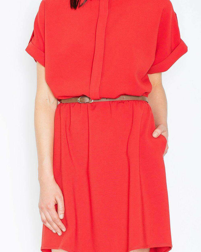 Elegant Kimono Sleeve Dress with Discreet Fastenings - Stylish, Practical, and Adaptable