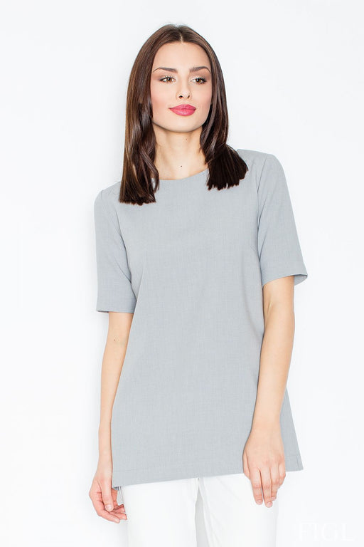 Sophisticated Cut-Out Knit Blouse by Figl