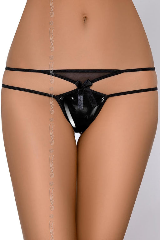 Shimmering Glitter Thong Set with Bow Accents by Axami
