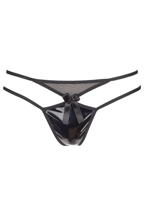Shimmering Glitter Thong Set with Bow Accents by Axami