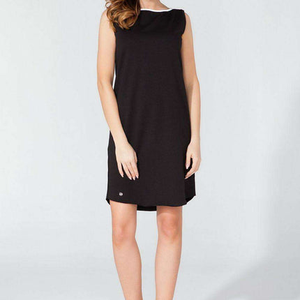 Elegant Teardrop Back Knit Day Dress