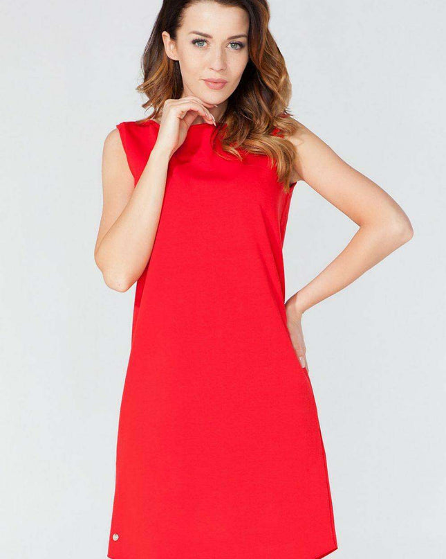 Charming Bow-Back Knit Dress for Effortless Elegance