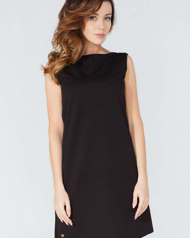 Chic Knit Daydress with Bow Accents by Tessita