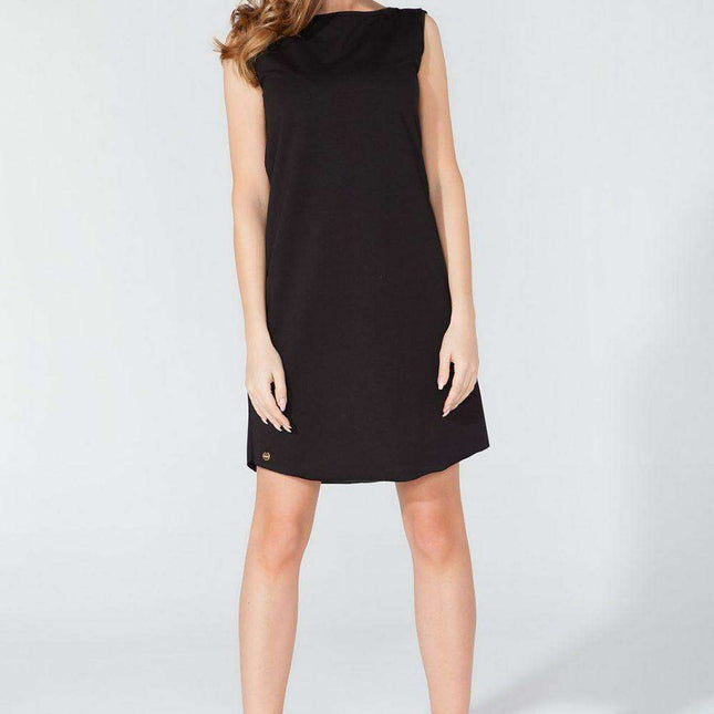 Chic Knit Daydress with Bow Accents by Tessita