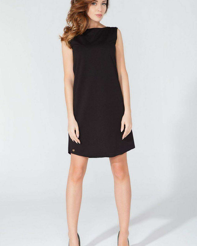 Chic Knit Daydress with Bow Accents by Tessita