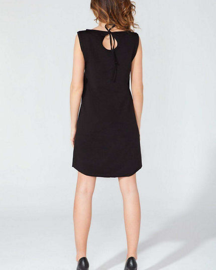 Chic Knit Daydress with Bow Accents by Tessita