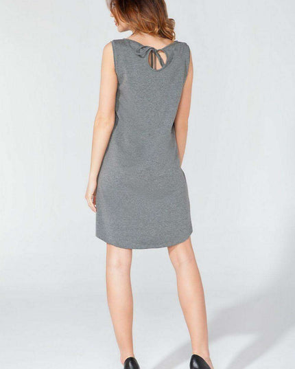 Elegant Teardrop-Back Knit Daydress by Tessita
