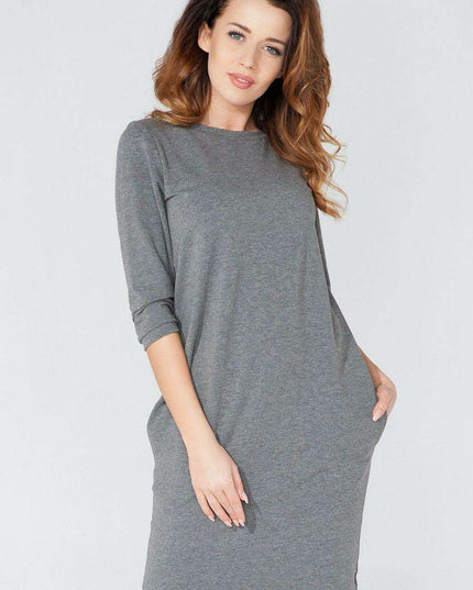 Elegant Tuba Dress with Convenient Pockets - Perfect for Daily Wear