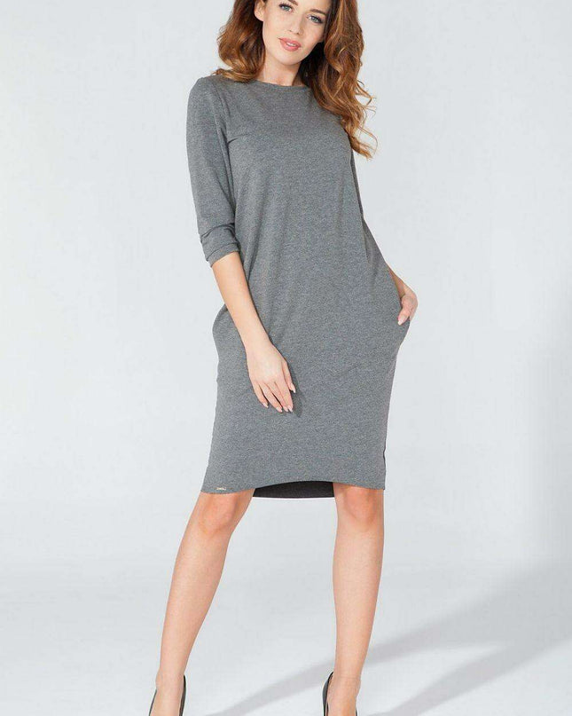 Elegant Tuba Dress with Convenient Pockets - Perfect for Daily Wear