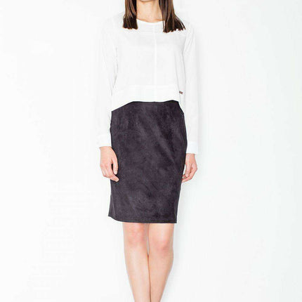 Chic Black Knee-Length Skirt by Figl for Effortless Elegance