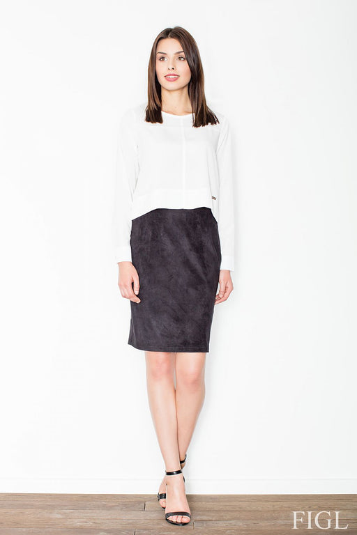 Sophisticated Black Knee-Length Skirt - Elevate Your Fashion effortlessly